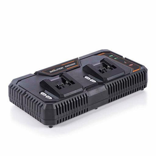 Evolution Cordless 20v EXT Li-Ion Dual Port Fast Charger - Evolution Power Tools