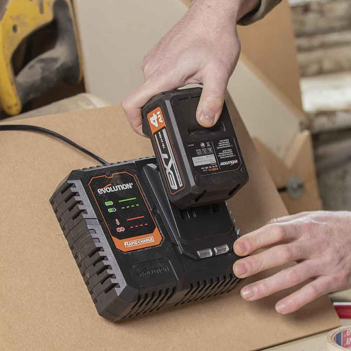 Evolution Cordless R18RCH-Li1 20v EXT Li-Ion Single Port Fast Charger - Evolution Power Tools