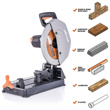 Evolution R355CPS: Multi-Material Cutting Chop Saw With 14 in. Blade