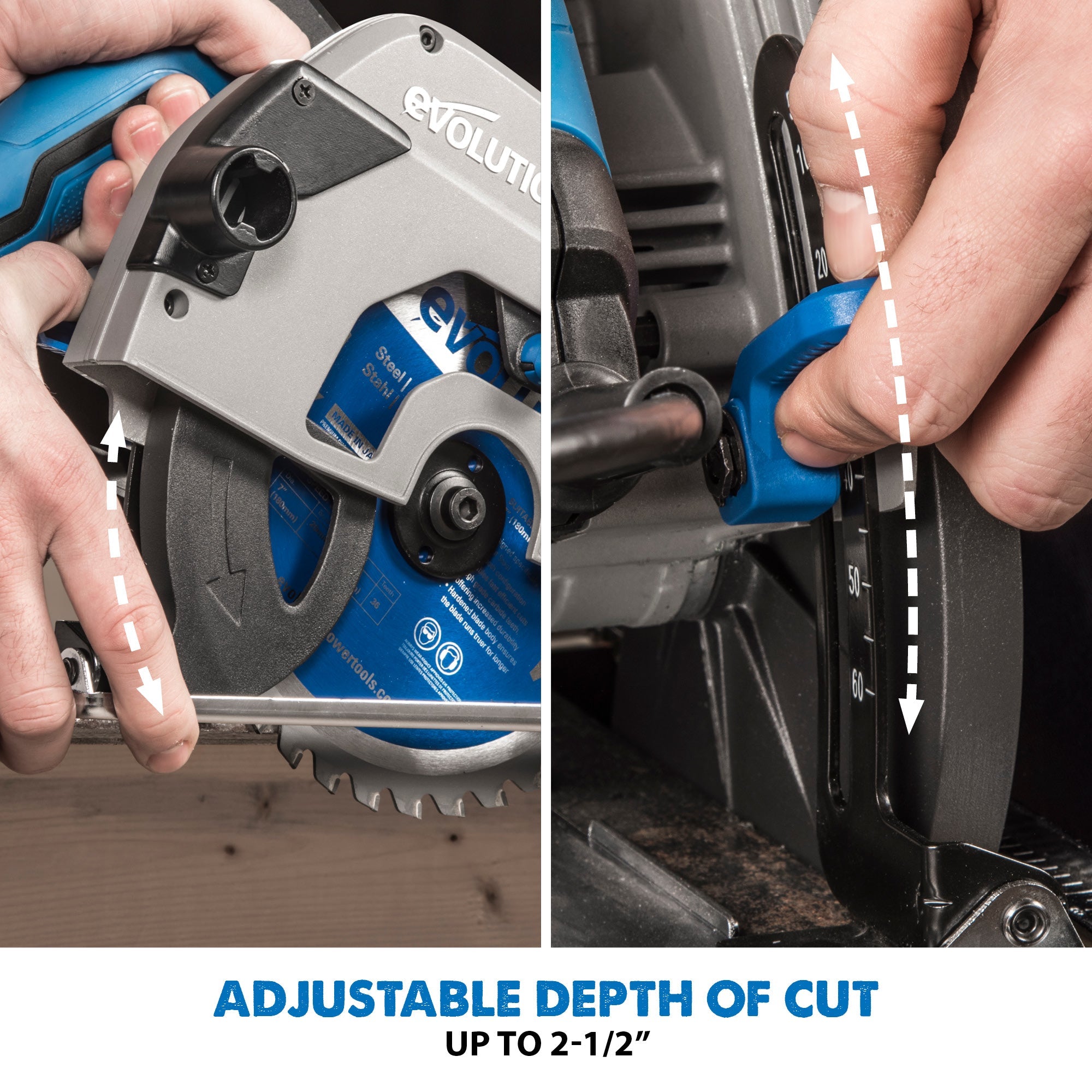 Evolution S185CCSL: Metal Cutting Circular Saw 7-1/4 in. Blade