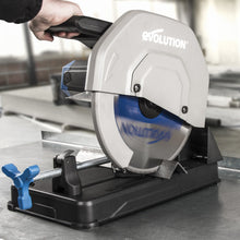 Evolution S355CPSL: Metal Cutting Chop Saw With 14 in. Mild Steel Blade