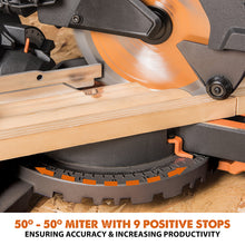 Evolution R185SMS+: Single Bevel Sliding Miter Saw With 7-1/4 in. Multi-Material Cutting Blade