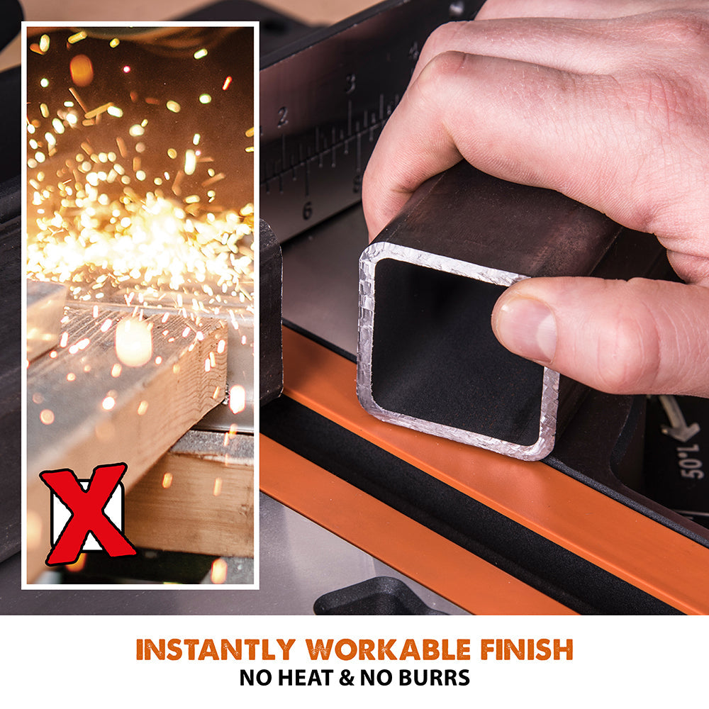 Evolution R185SMS+: Single Bevel Sliding Miter Saw With 7-1/4 in. Multi-Material Cutting Blade