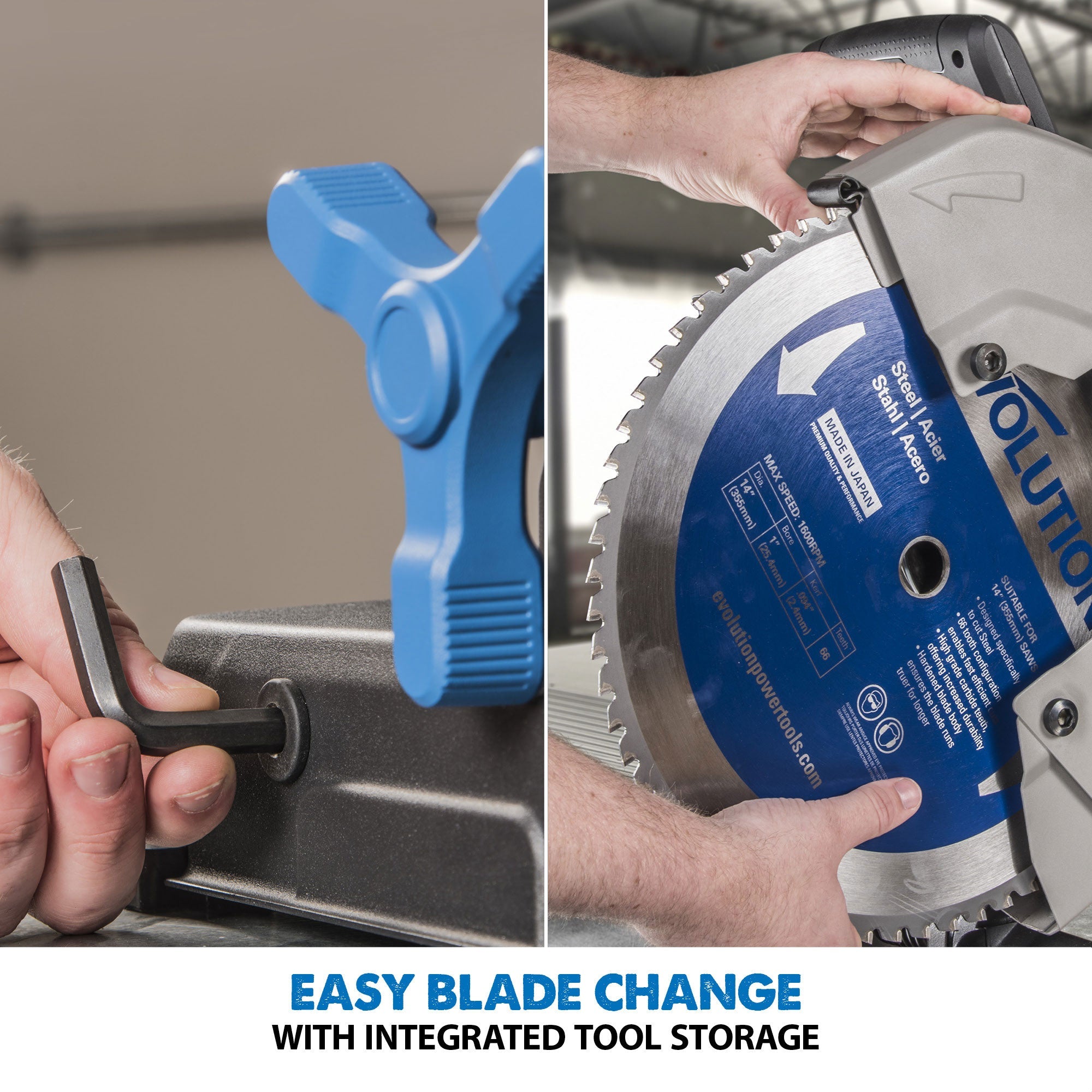 Evolution S380CPS: Metal Cutting Chop Saw With 14 In. Mild Steel Blade | 15 In. Blade Can Be Fitted