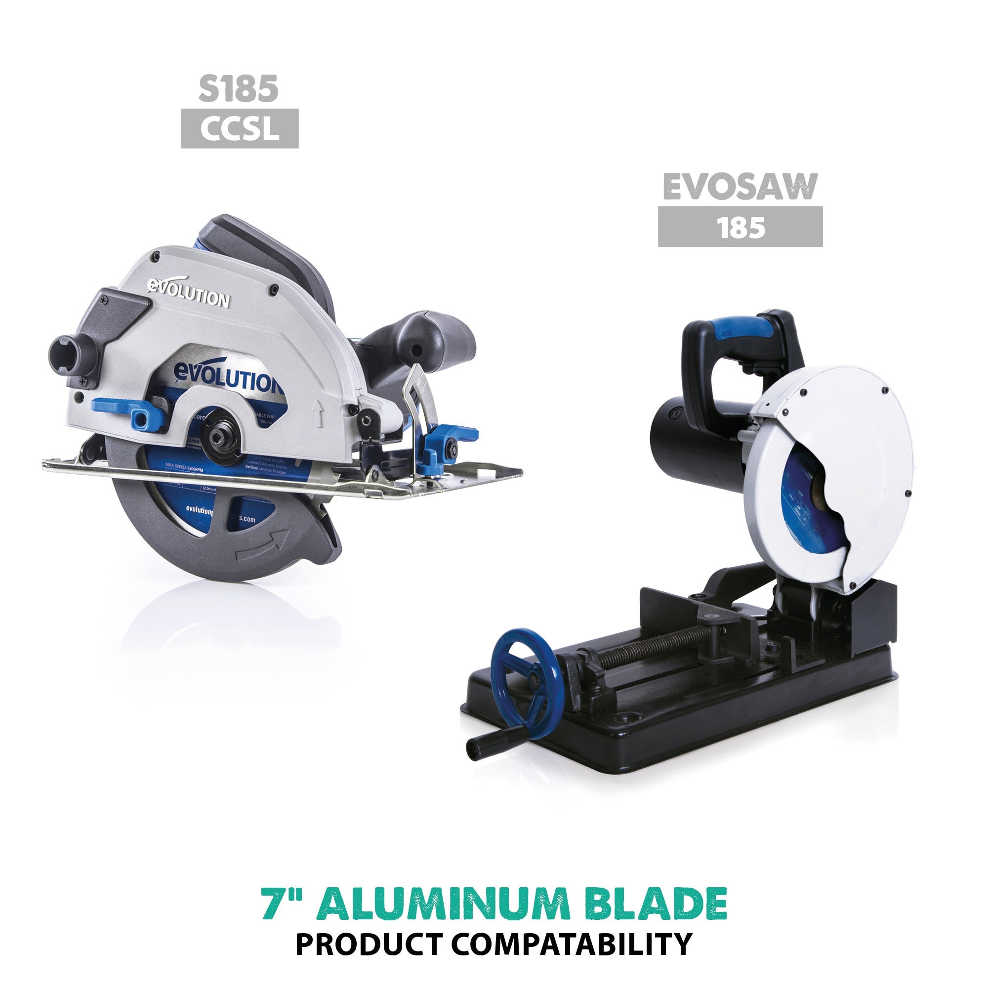 Evolution 180BLADEAL | 7 in. | 54T | 20mm Arbor | Aluminum and Non-Ferrous Metal TCT Blade