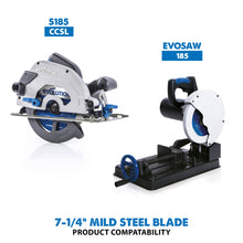 Evolution 185BLADEST | 7-1/4 in. | 40T | 20mm Arbor | Mild Steel and Ferrous Metal TCT Blade