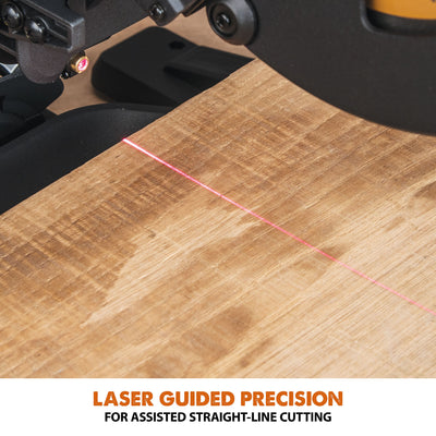 Evolution R255SMS+: Single Bevel Sliding Miter Saw With 10 in. Multi-Material Cutting Blade