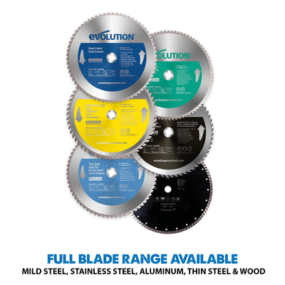 Evolution S355CPSL: Metal Cutting Chop Saw With 14 in. Mild Steel Blade