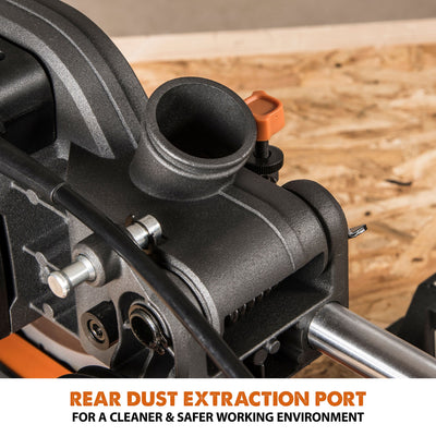 Evolution R255SMS+: Single Bevel Sliding Miter Saw With 10 in. Multi-Material Cutting Blade