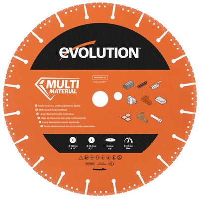 Evolution MD300SEG-CS | 12 in. | Segmented Edge | 1 in. Arbor | Multi-Purpose, Metal Cutting Diamond Blade