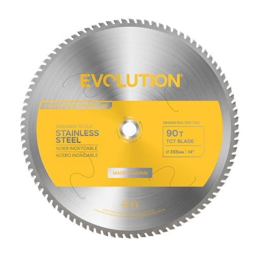 Evolution 14BLADESSN-Gen 2 | 14 in. | 90T | 1 in. Arbor | Stainless Steel TCT Blade
