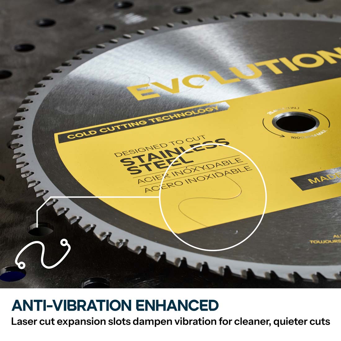 Evolution 14BLADESSN-Gen 2 | 14 in. | 90T | 1 in. Arbor | Stainless Steel TCT Blade