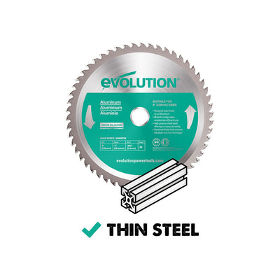 Evolution 230BLADEAL | 9 in. | 80T | 1 in. Arbor | Aluminum and Non-Ferrous Metal TCT Blade