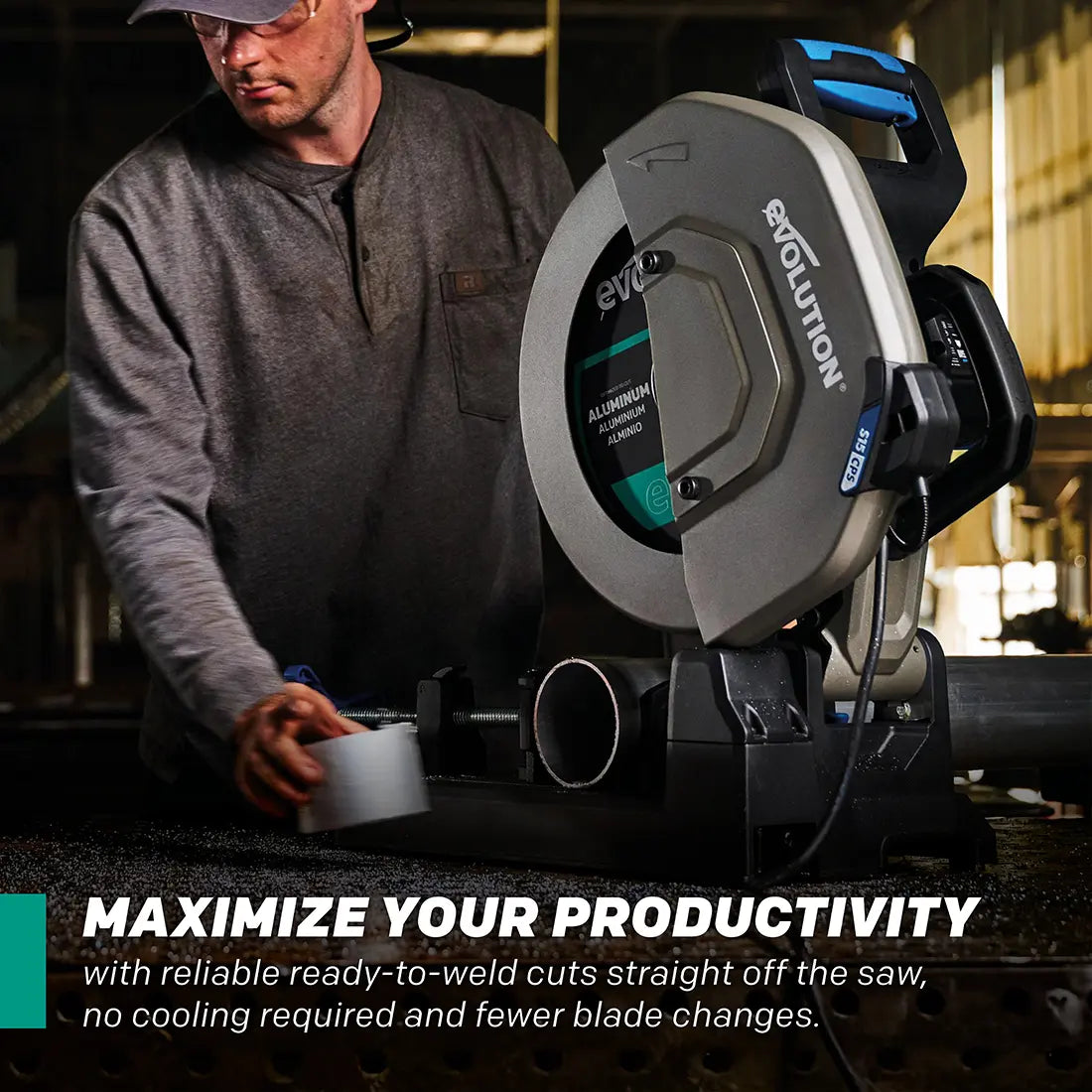 Evolution EVOMAX14AL | 14 in. | 100T | Professional Grade Aluminum TCT Blade