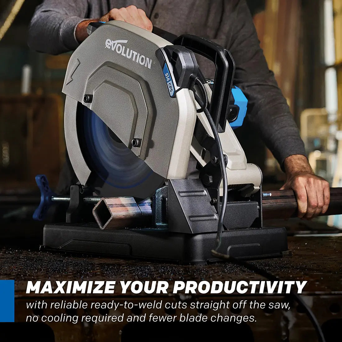 Evolution EVOMAX14ST | 14 in. | 80T | Professional Grade Mild Steel Cermet Blade