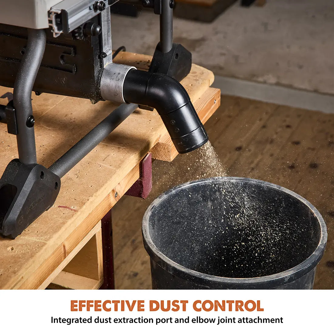 Evolution R10TBLX Multi-Material Table Saw with Wheeled Scissor Stand | 10 in. Multi-Material Cutting Blade