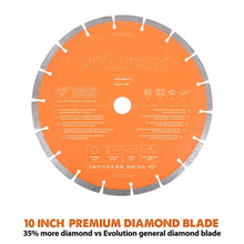 Evolution PD255SEG-CS | 10 in. | 7/8 in Arbor | High Diamond Concentration | Segmented Diamond Blade