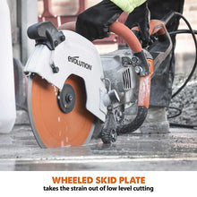 Evolution R12DCT | 12 in. | Electric Concrete Cut-Off Saw | Disc Cutter | Water Fed Dust Suppression | Diamond Blade Included