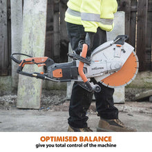 Evolution R12DCT | 12 in. | Electric Concrete Cut-Off Saw | Disc Cutter | Water Fed Dust Suppression | Diamond Blade Included