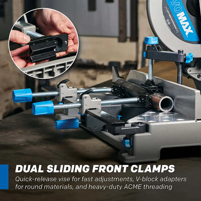 Evolution S14MCS: Cold Cut Mitering Chop Saw With 14 in. EVOMAX14ST  Blade | Heavy Duty | Metal Cutting