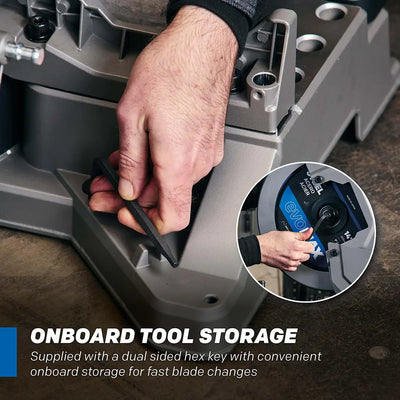 Evolution S14MCS: Cold Cut Mitering Chop Saw With 14 in. EVOMAX14ST  Blade | Heavy Duty | Metal Cutting