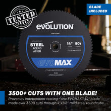 Evolution S14MCS: Cold Cut Mitering Chop Saw With 14 in. EVOMAX14ST  Blade | Heavy Duty | Metal Cutting