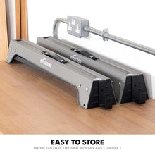 Evolution Folding Metal Saw Horse / Trestle Work Stand Twin-Pack