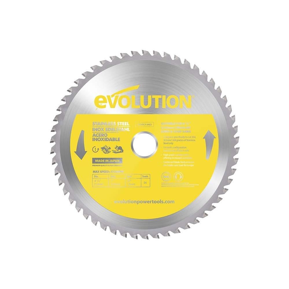 Evolution S210TCT-54CS: 8-1/4 in. 54T, 1 in. Bore, Tungsten Carbide ...