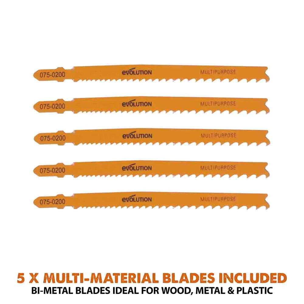 Evolution Cordless R90JGS-Li Jigsaw 20V Li-Ion EXT Inc Multi-Material Blades