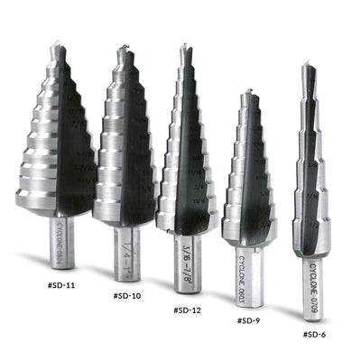 Evolution SD-11: 1/4 to 1-3/8 in. Straight Flute Step Drill