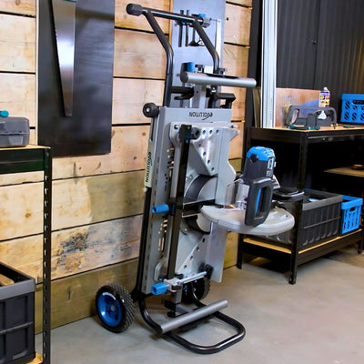 Evolution MCSSTAND | Mitering Chop Saw Stand with Powerlift Assist